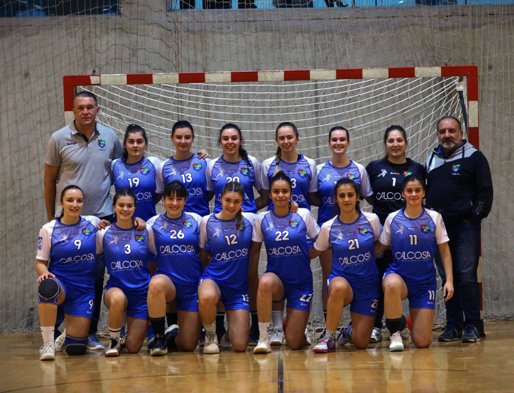 Equipo de balonmano patrocinado por Calcosa